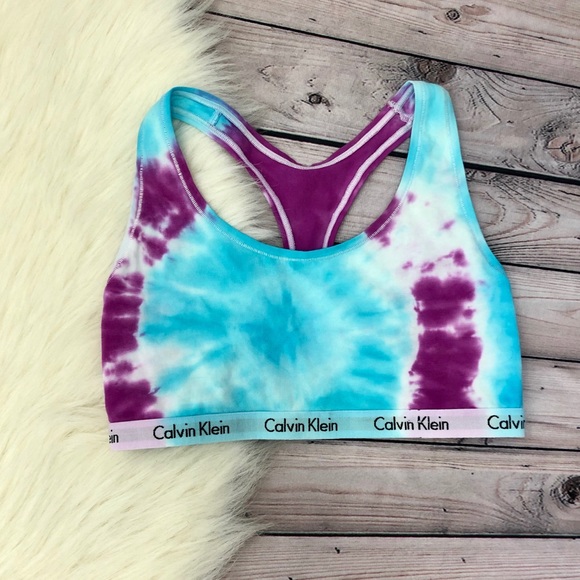 tie dye calvin klein bra